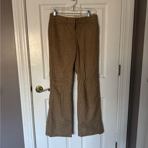 Express Tan Flared Trousers